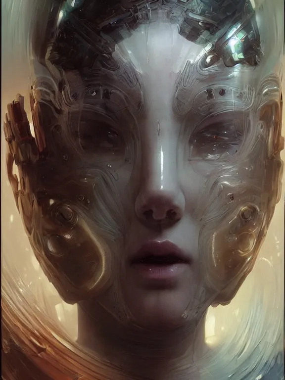 Prompt: full shot of a beautiful venus monster astronaut defined facial features, intricate abstract. cyberpunk, symmetrical facial features. by ruan jia and artgerm and range murata and wlop and ross tran and william - adolphe bouguereau and beeple. key art. fantasy illustration. award winning, artstation, intricate details, realistic, hyperdetailed, 8 k resolution.