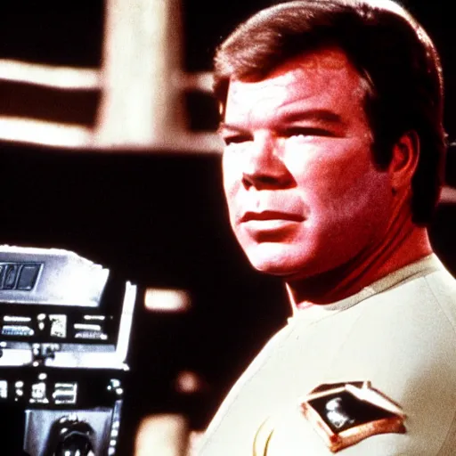 Image similar to a 30-year-old William Shatner in Start Wars (1977)