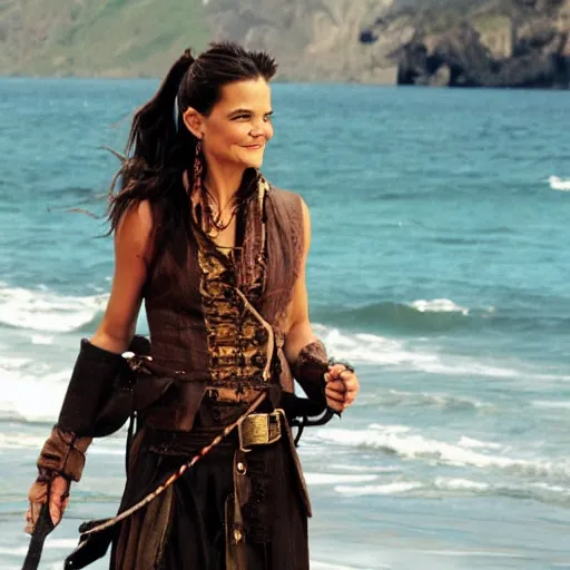 Image similar to katie holmes as a pirate,