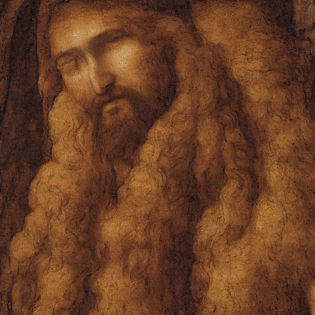 Image similar to jesus christ as imagined by leonardo da vinci