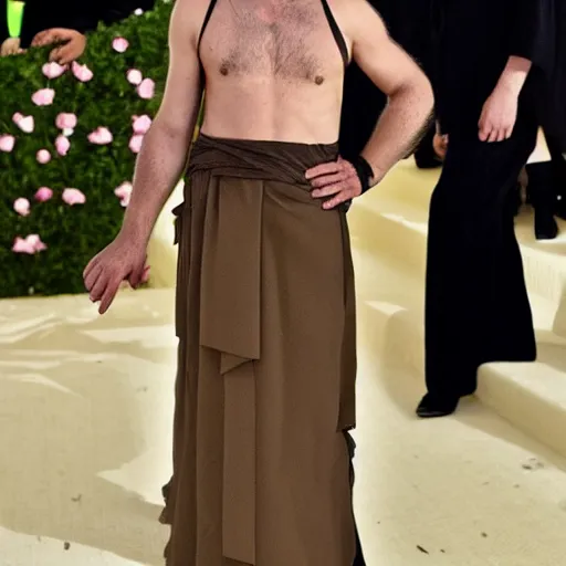 Image similar to photo of socrates at the met gala