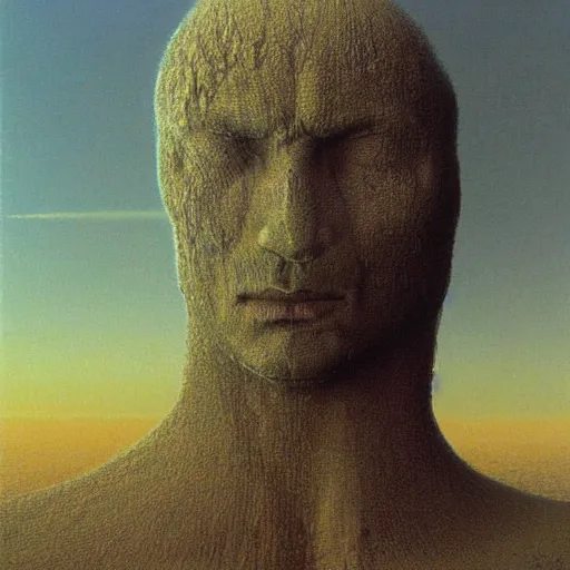 Image similar to halo ring from the game halo, zdzisław beksinski