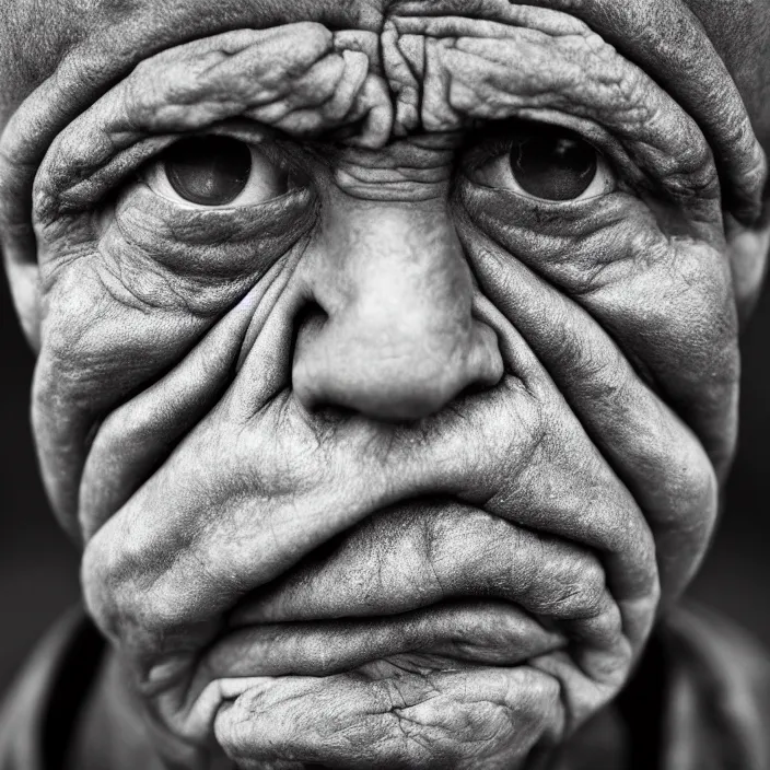 Image similar to golem, by lee jeffries, gelatin silver process,