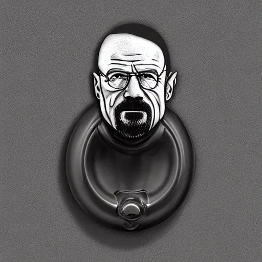 Image similar to walter white door knocker