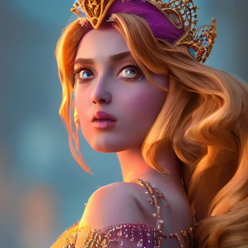 Image similar to wonderful princess of amethyst with fair skin, ornate 8 k gorgeous intricate detailed, accent lighting, dramatic light, octane render