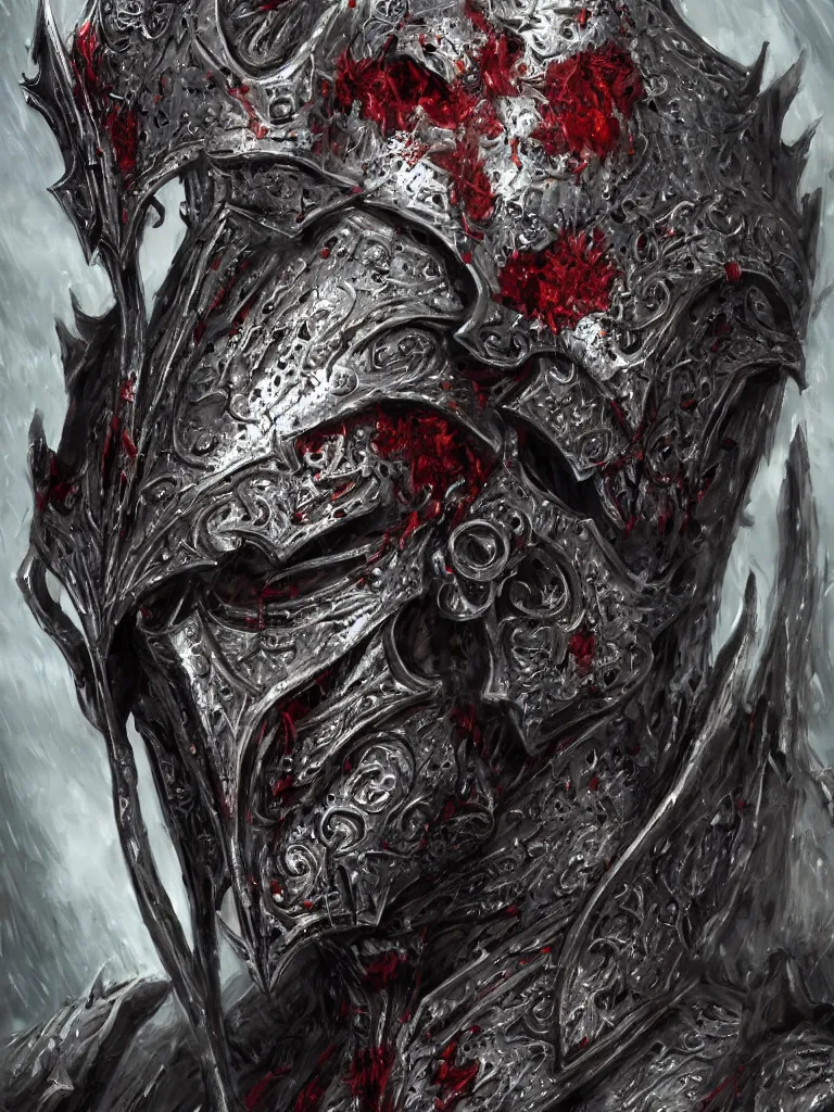 Image similar to portrait art of 8k ultra realistic undead witch king of angmar, red eyes, exquisite helmet detail , detailed intricate ornate armour,eldritch horror, cybernetic, full of colour, cinematic lighting, battered, trending on artstation, 4k, hyperrealistic, focused, extreme details,unreal engine 5, cinematic, masterpiece, art by ayami kojima, giger