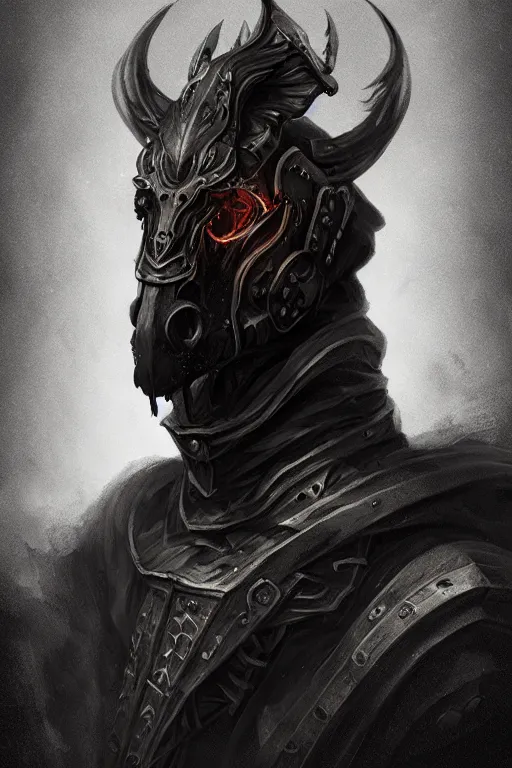 Image similar to a portrait of the horseman of the apocalypse, plague, grim - lighting, high - contrast, intricate, elegant, highly detailed, digital painting, artstation, concept art, smooth, sharp focus, illustration