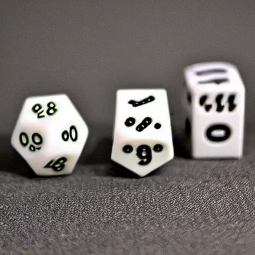 Image similar to d 2 0 fuzzy dice, realistic photography, high detailed