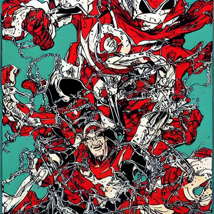 Image similar to art by todd mcfarlane