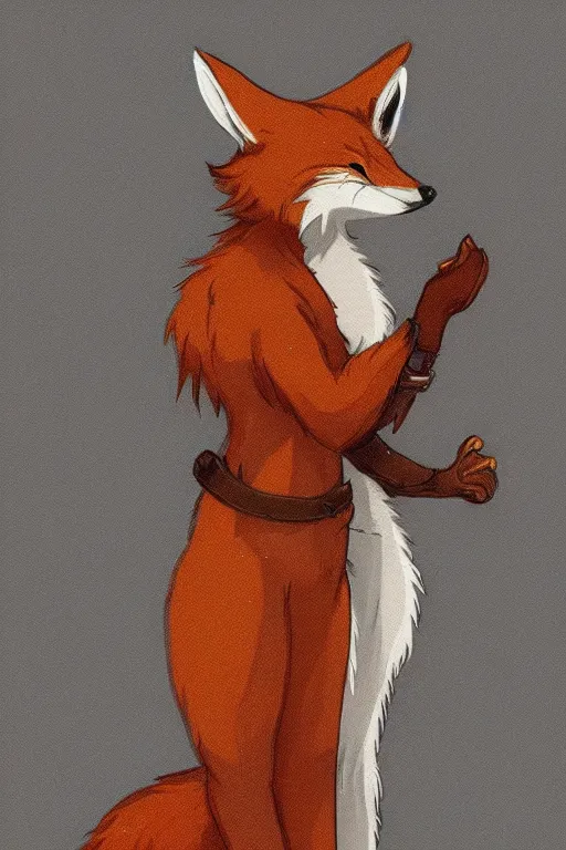 Image similar to an anthropomorphic medieval fox with a fluffy tail, backlighting, trending on artstation, digital art, furry art, trending on furaffinity, fantasy art, by kawacy