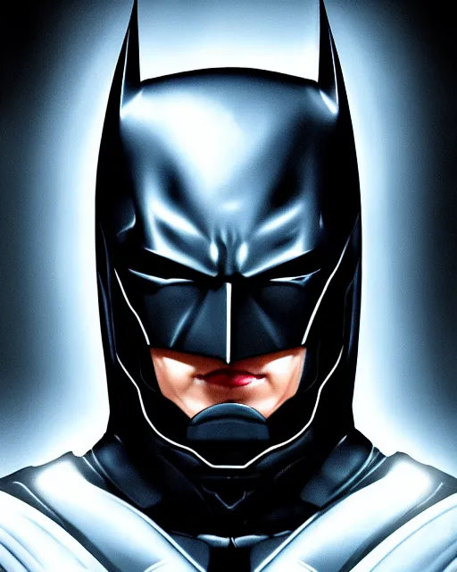 Prompt: portrait of sci - fi futuristic batman in the darkness, ultra realistic, epic, highly detailed, hd, sharp focus, cinematic lighting, realistic, photorealistic, vivid colors, dreary, morose, matt painting, digital art, non blurry, sharp, artstation, concept art, smooth, illustration