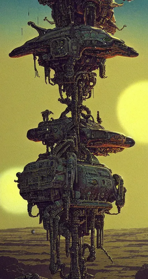 Image similar to stride across their bones, close up, concept art, intricate details, highly detailed, vintage sci - fi poster, in the style of chris foss, rodger dean, moebius, michael whelan, and gustave dore