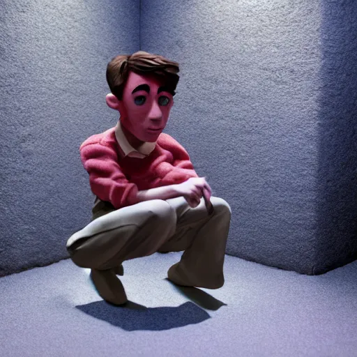 Image similar to soyjack, hyperrealistic, claymation, volumetric lighting, 3 5 mm film still, concept art