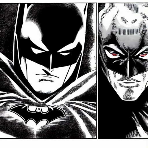 Image similar to Batman in the manga Berserk