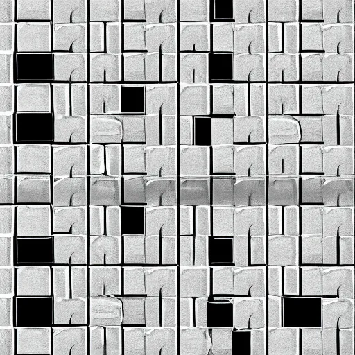 Image similar to 4 k large tiled retrofuturism brutalist floor white black seamless texture, material, flat, pbr, hi - res