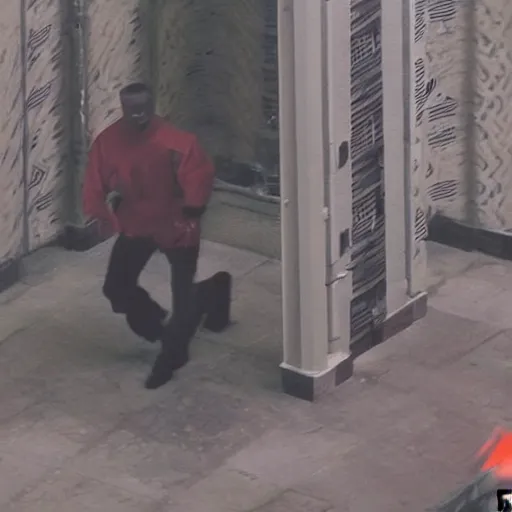 Image similar to highly detailed matrix clone of 2 1 savage demon cctv footage