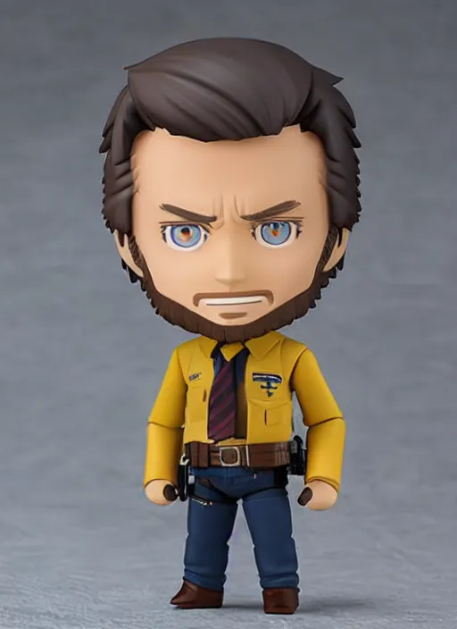 Prompt: clint eastwood, a nendoroid of clint eastwood is the man with no name, realistic face, detailed product photo