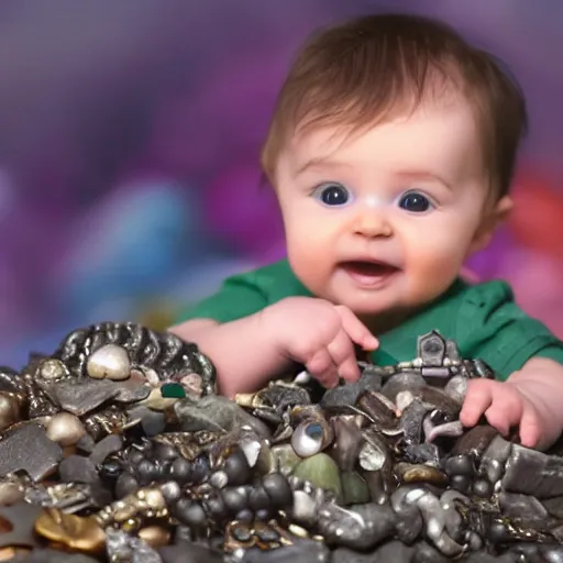 a-baby-crawls-away-from-a-pile-of-jewels-and-toward-a-stable