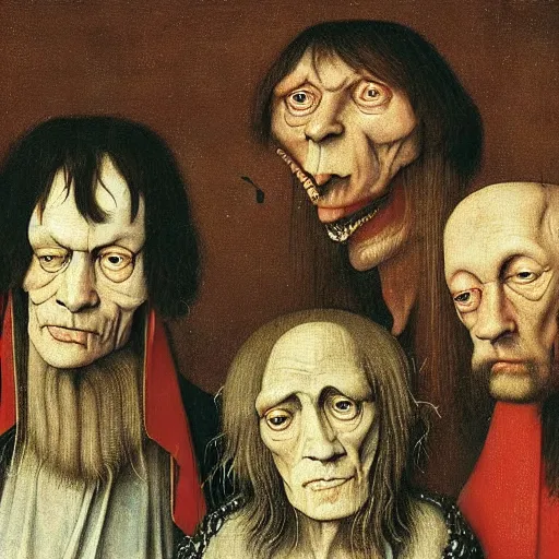 Image similar to rolling stones by hieronymus bosch
