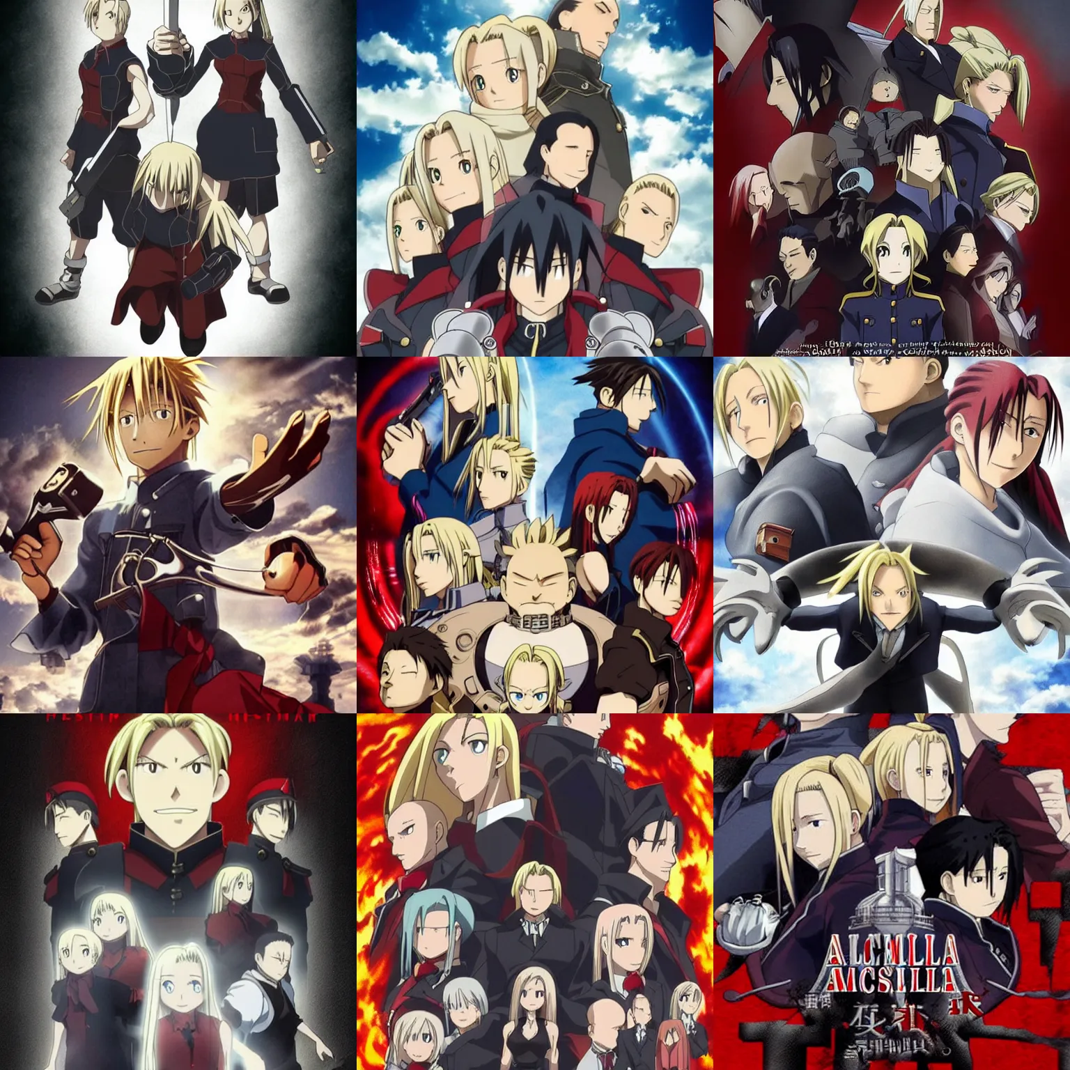 fullmetal alchemist movie poster, highly detailed,, Stable