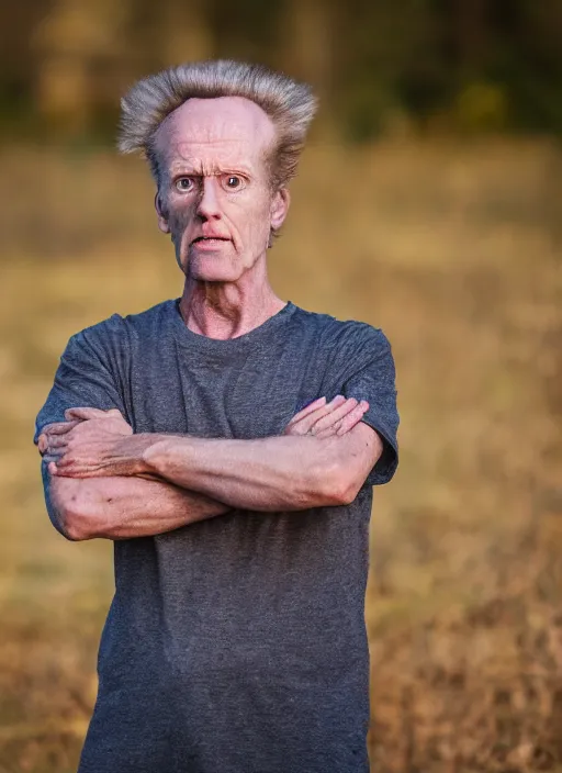 Image similar to portrait photo still of real life beavis, 8 k, 8 5 mm, f. 1 4