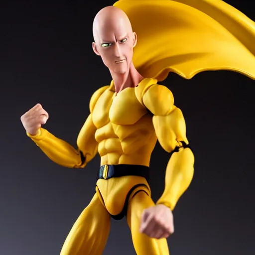 Image similar to saitama action figure. studio shot, ultra realistic. photo. photorealistic. hyper detailed. high resolution, 8 k