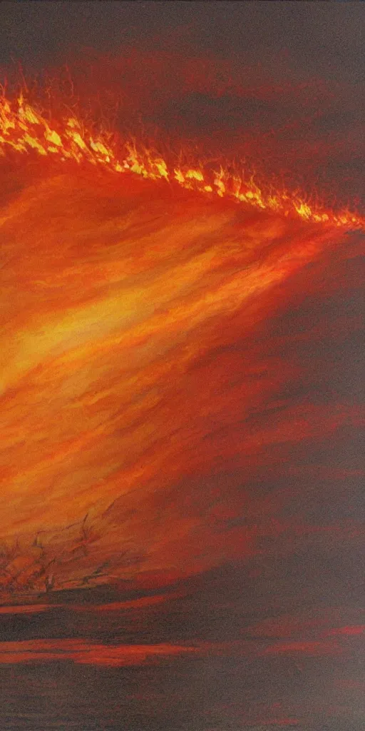 Image similar to firenado, realistic, highly detailed, photorealistic