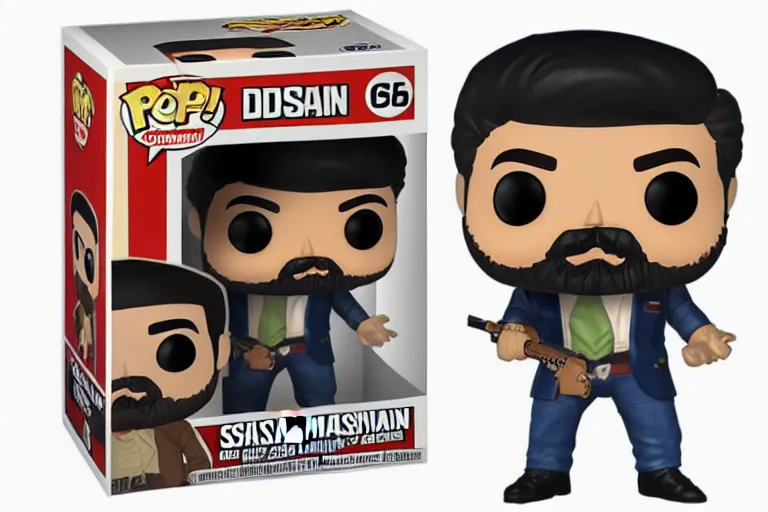 Image similar to saddam hussein funko pop