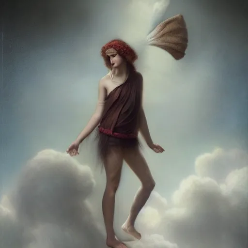 Prompt: the goddess of lost socks, by tom bagshaw peter kemp