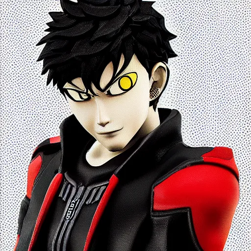 Prompt: ryuji sakamoto from persona 5 at mcdonald's, highly detailed, persona 5 style