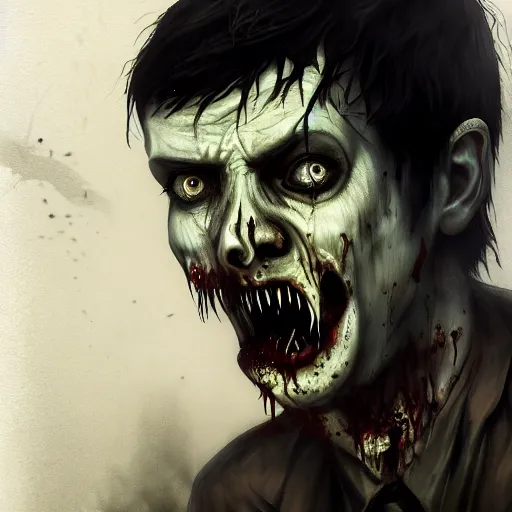 Prompt: ian curtis as a zombie, 7 days to die zombie, gritty background, fine art, award winning, intricate, elegant, sharp focus, cinematic lighting, digital painting, 8 k concept art, art by michael hussar, art by brom, art by guweiz and z. w. gu, 8 k