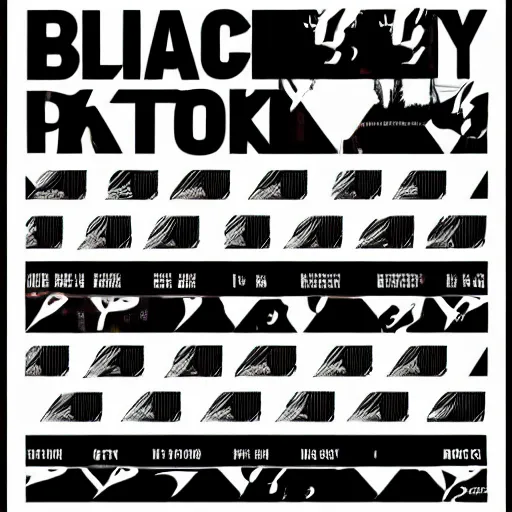 Image similar to black on white graphic poster in style of david rudnick, acid, y 2 k