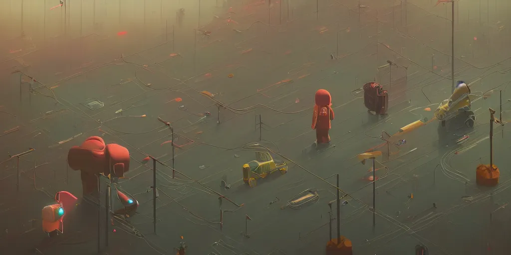 Prompt: the meaning of life by Simon Stalenhag and Goro Fujita, 8k, trending on artstation, hyper detailed, cinematic