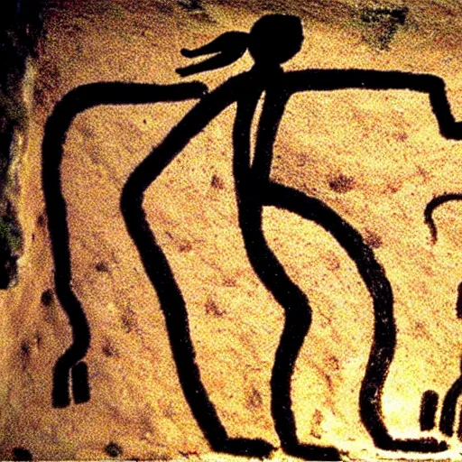 Prompt: great shaman, prehistoric cave art