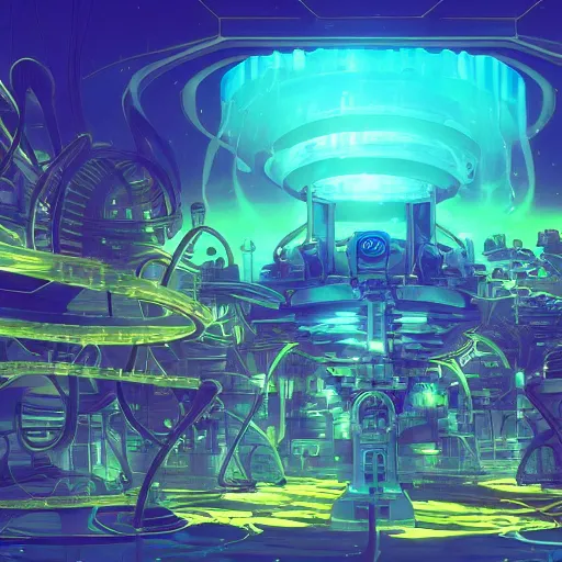 Image similar to an underwater city made of light matter built standing in the hands of a giant defunct robot mech and trying to save the planet one plant at a time, set in the distant future, plants, light prisms, rainbow diffraction, steampunk, cyberpunk, robots, warm lights, anime, vhs distortion, art style mimics starlight brigade by game grumps