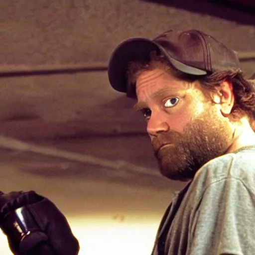 Prompt: 8-mile Zach Galifianakis cinematic