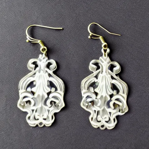 Image similar to artnouveau earrings