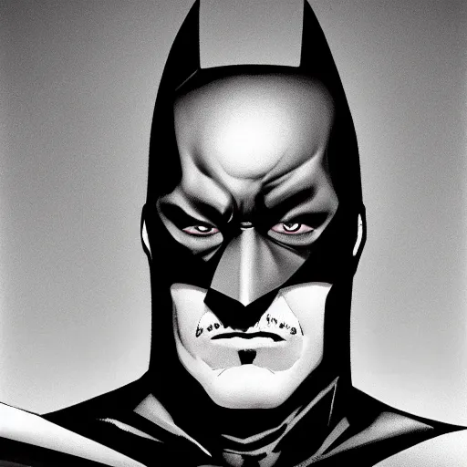 Image similar to Batman portrayed by Brian Cranston
