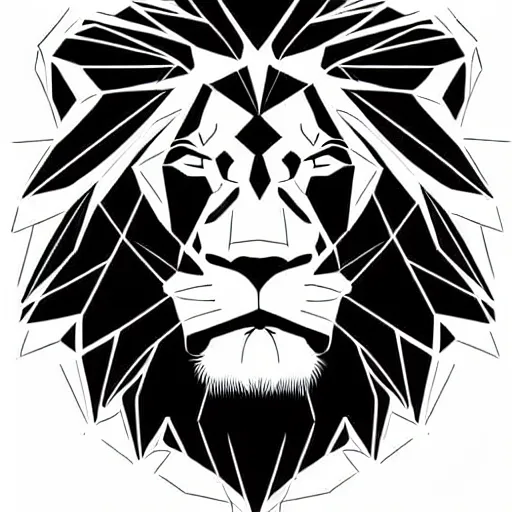 Image similar to digital art logo, lion, by James Jean and by artgerm