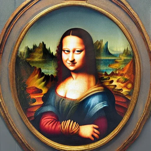 Image similar to a beautiful renaissance painted portrait of super - mario!! as the ( ( ( ( ( ( ( ( ( ( ( ( ( ( mona lisa ) ) ) ) ) ) ) ) ) ) ) ) ) )