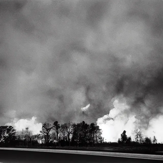 Image similar to the world is on fire and no one cares, photo by william eggelston