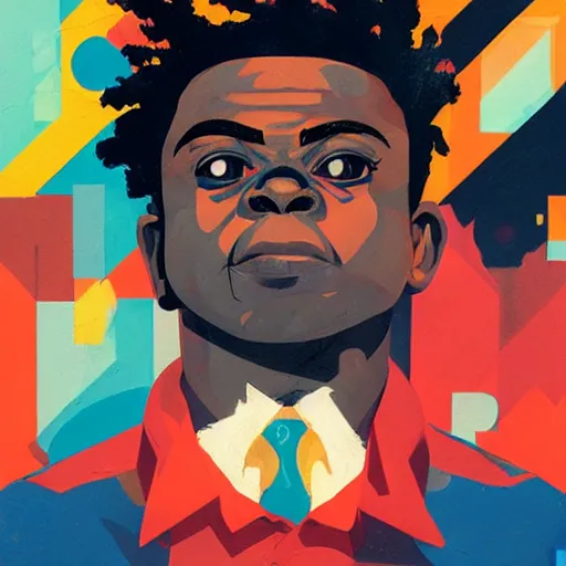 Prompt: KodakBlack Super Gremlin profile picture by Sachin Teng, asymmetrical, Organic Painting , Matte Painting, geometric shapes, hard edges, graffiti, street art:2 by Sachin Teng:4