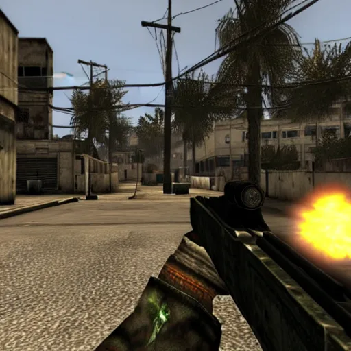 Image similar to ingame screenshot of modern warfare 2