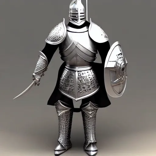 Image similar to full - body - front - shot!!!!!!!, donald trump wearing knight'armor, crown, detailed face of donald trump