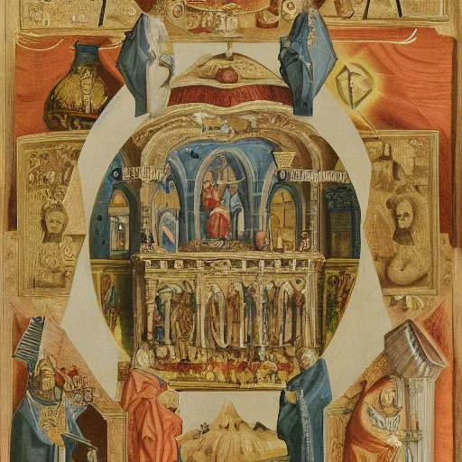Prompt: ecumenical steele of avarice fraternity, sermon of philistine greed, detailed, intricate, aesthetic, artistic, 8 k resolution,