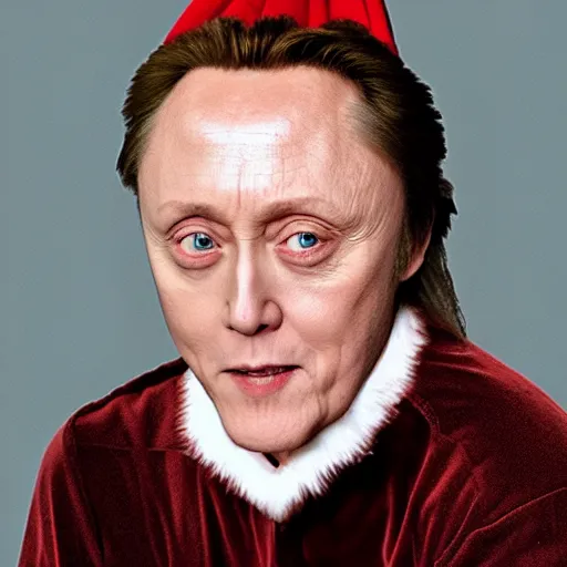 Image similar to christopher walken as buddy the elf