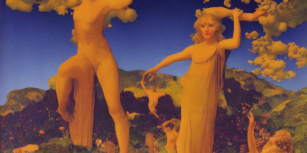 Image similar to !dream ad by Maxfield Parrish