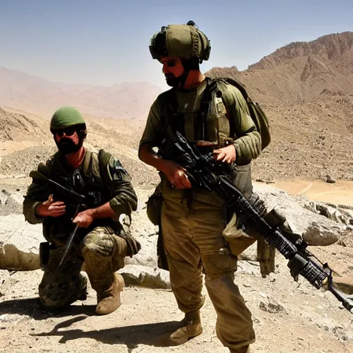 Prompt: Green Beret in Afghanistan