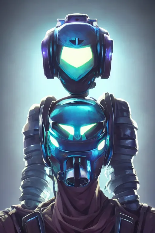 Image similar to epic mask helmet robot ninja portrait stylized as fornite style game design fanart by concept artist gervasio canda, behance hd by jesper ejsing, by rhads, makoto shinkai and lois van baarle, ilya kuvshinov, rossdraws global illumination radiating a glowing aura global illumination ray tracing hdr render in unreal engine 5