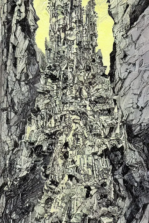 Image similar to castle by Philippe Druillet